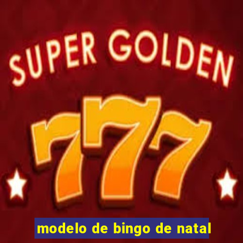 modelo de bingo de natal