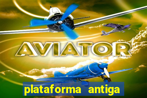 plataforma antiga de jogos