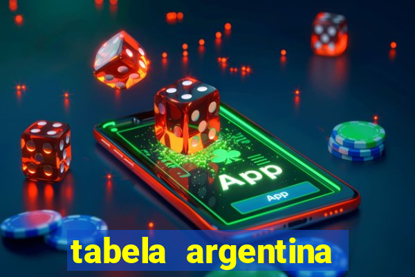 tabela argentina torneo betano