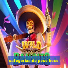 categorias de peso boxe